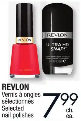 Jean Coutu REVLON Selected nail polishes offer
