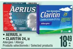 Jean Coutu AERIUS, CLARITIN Allergy offer