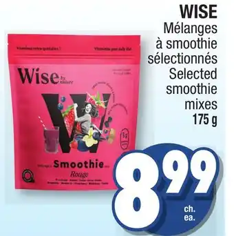 Jean Coutu WISE Selected smoothie mixes offer