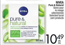 Jean Coutu NIVEA Pure & Natural Selected facial care products offer