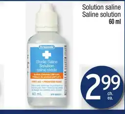 Jean Coutu PERSONNELLE Saline solution offer