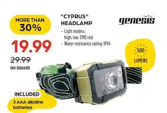 Pronature CYPRUS HEADLAMP offer