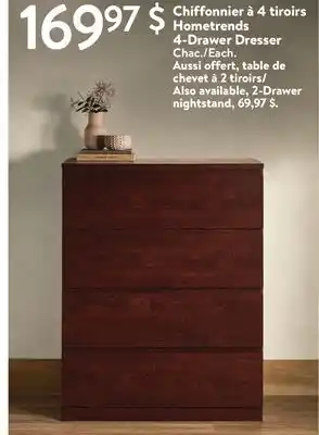 Walmart 4-Drawer Dresser offer