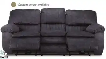 Leon's Reyes Power Reclining Sofa - Grey offer