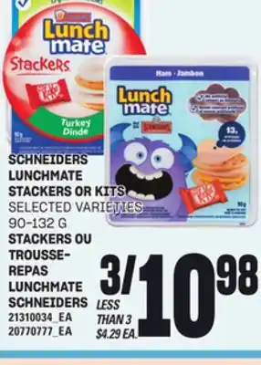 Independent City Market SCHNEIDERS LUNCHMATE STACKERS OR KITS, 90-132 G offer