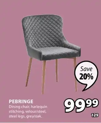 JYSK PEBRINGE Dining chair offer