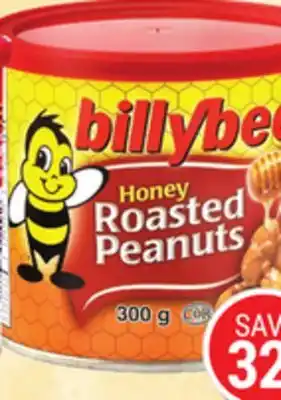 Rossy BILLY BEE Honey roasted peanuts offer