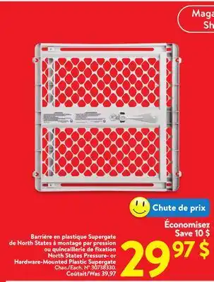 Walmart North States Pressure- or Hardware-Mounted Plastic Supergate offer