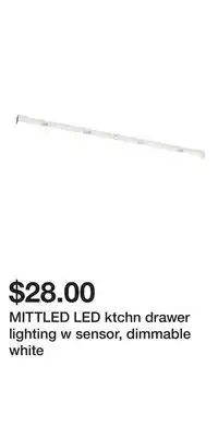 IKEA MITTLED LED ktchn drawer lighting w sensor, dimmable white offer