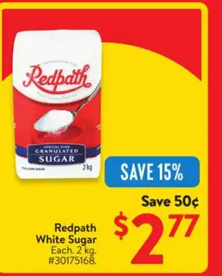 Walmart Redpath White Sugar offer