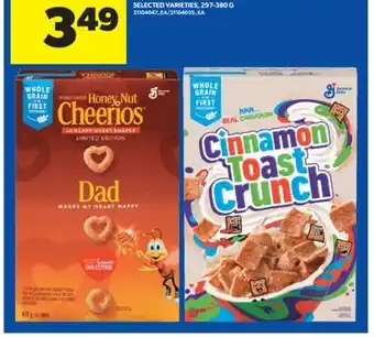 Real Canadian Superstore GENERAL MILLS CEREAL, 297-380 G offer