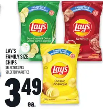 Metro LAY'S FAMILY SIZE CHIPS offer