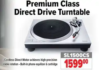 2001 Audio Video SL1500CS Premium Class Direct Drive Turntable offer