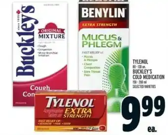 Metro Tylenol, Buckley's Cold Medication offer