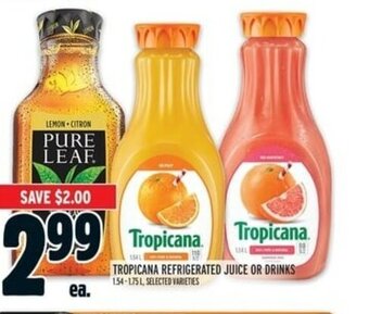 Metro Tropicana Refrigerated Juice or Drinks offer