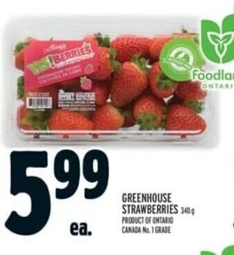 Metro Greenhouse Strawberries offer