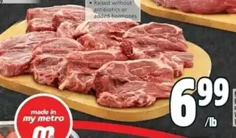 Metro New Zealand Spring Lamb Fresh Lamb Shoulder Chops offer