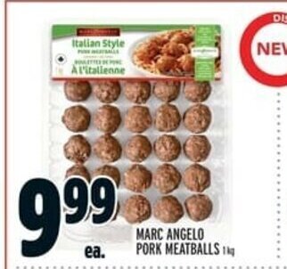 Metro Marc Angelo Pork Meatballs offer