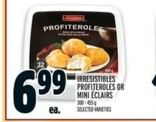 Metro Irresistibles Profiteroles or Mini Éclairs offer
