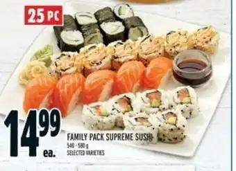 Metro Family Pack Supreme Sush offer
