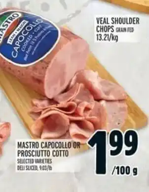 Metro Mastro Capocollo or Proscuitto Cotto offer