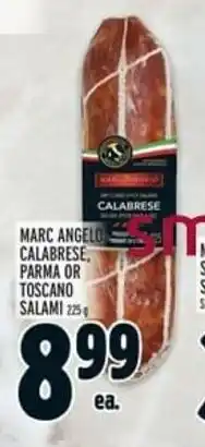 Metro Marc Angelo Calabrese Parma or Toscano Salami offer