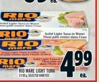 Metro Rio Mare Light Tuna offer