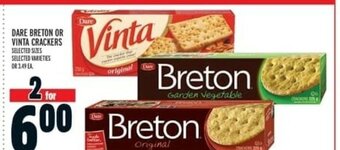 Metro Dare Breton or Vinta Crackers offer