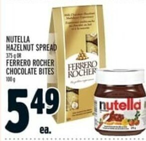 Metro Nutella Hazelnut Spread offer
