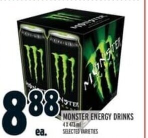 Metro Monster Energy Drinks offer