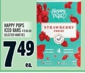 Metro Happy Pops Iced Bars offer