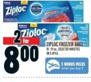 Metro Ziploc Freezer Bags offer