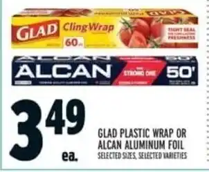 Metro Glad Plastic Wrap or Alcan Aluminum Foil offer