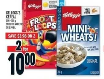 Metro Kellogg's Cereal offer