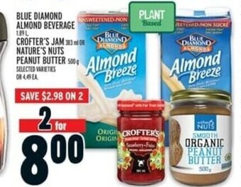 Metro Blue Diamond Almond Beverage offer
