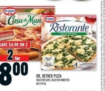 Metro Dr. Oetker Pizza offer