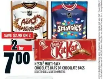 Metro Nestlé Multi-Pack Chocolate Bars or Chocolate Bags offer