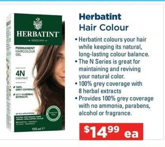 Metro Herbatint Hair Colour offer