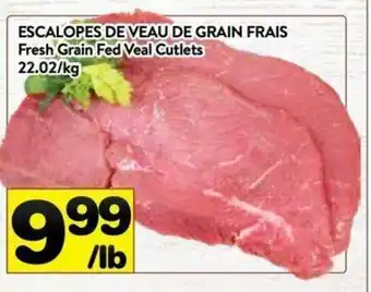 Supermarché PA Escalopes de Veau de Grain Frais offer