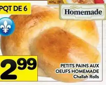 Supermarché PA Petits Pains Aux Oeufs Homemade offer