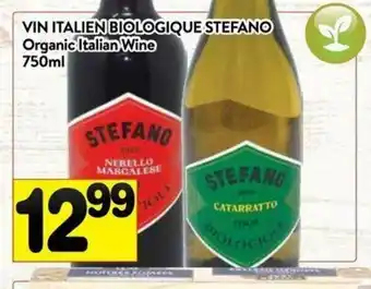 Supermarché PA Vin Italien Biologique Stefano offer