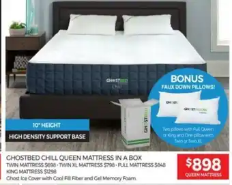 Tepperman's Ghostbed Chill Queen Mattress In A Box offer
