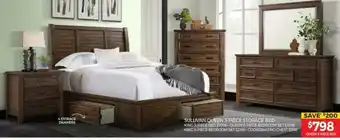 Tepperman's Sullivan Queen 3-Piece Storage Bed offer