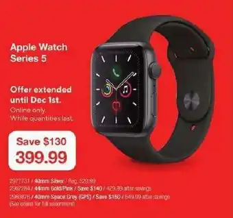 Staples Apple Watch Series 5 offer