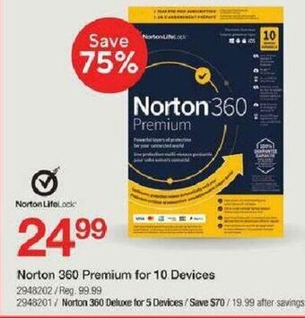 Staples Norton 360 Premium for 10 Devices offer