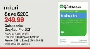 Staples Quickbooks Desktops Pro 2021 offer