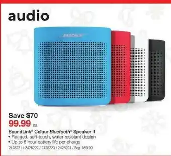 Staples SoundLink Colour Bluetooth Speaker II offer