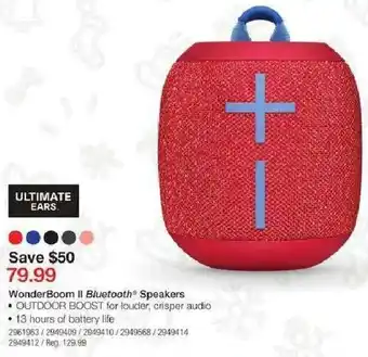 Staples WonderBoom II Bluetooth Speakers offer