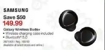 Staples Galaxy Wireless Buds+ offer