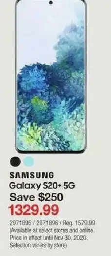 Staples Samsung Galaxy S20+ 5G offer